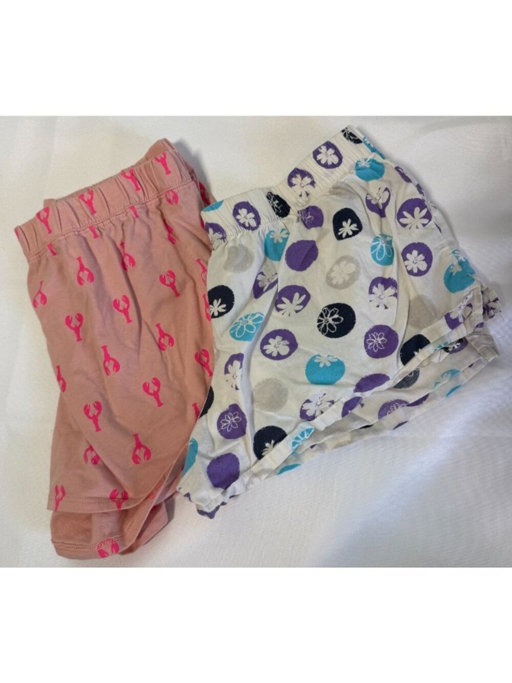 2 Pair Womens Sleep Shorts Size Medium Lounge Shorts Elastic Waist Pull On Comfy